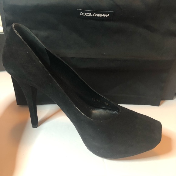 Dolce & Gabbana Shoes - Dolce & Gabbana 90s Style Black Suede Heels